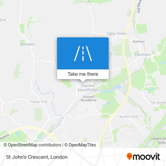 St John's Crescent map