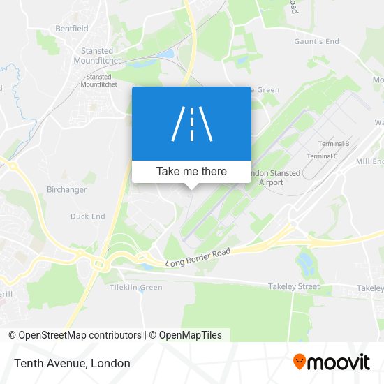 Tenth Avenue map