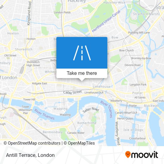 Antill Terrace map