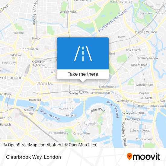 Clearbrook Way map