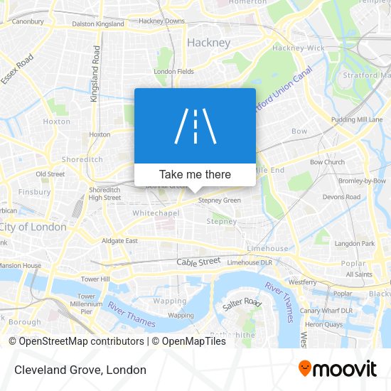 Cleveland Grove map