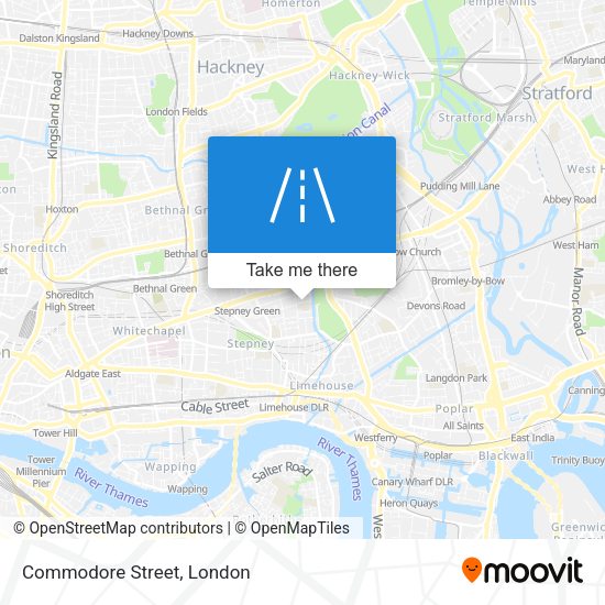Commodore Street map
