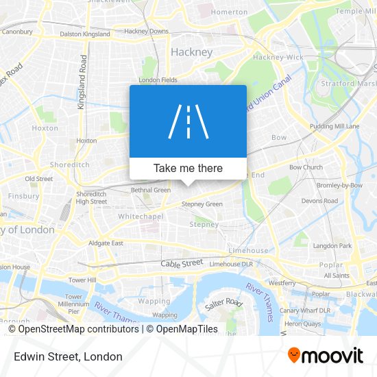 Edwin Street map