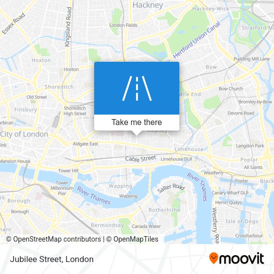 Jubilee Street map