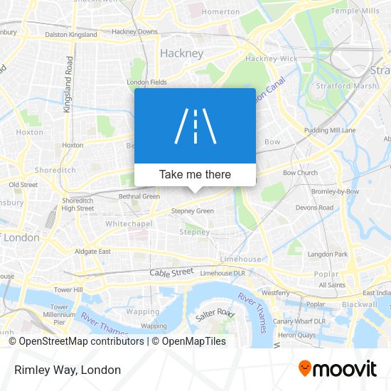 Rimley Way map