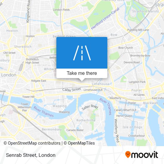 Senrab Street map