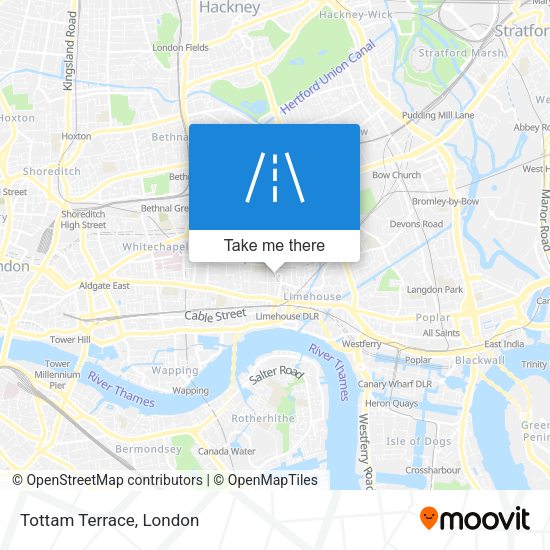 Tottam Terrace map