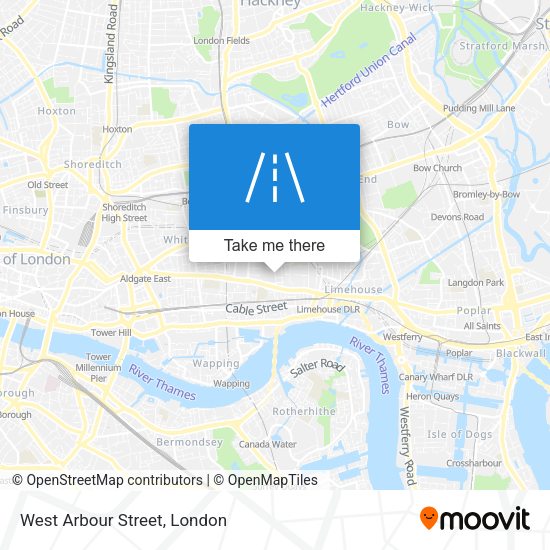 West Arbour Street map