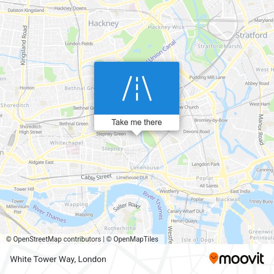 White Tower Way map