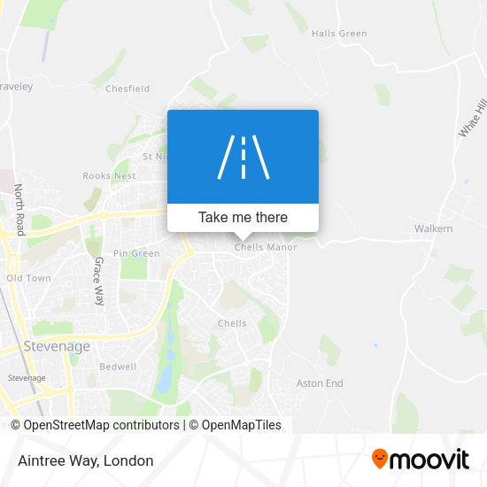 Aintree Way map