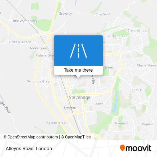 Alleyns Road map