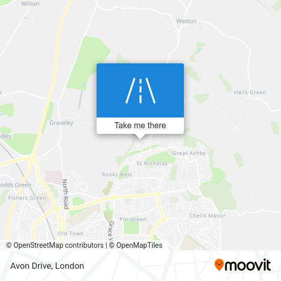Avon Drive map
