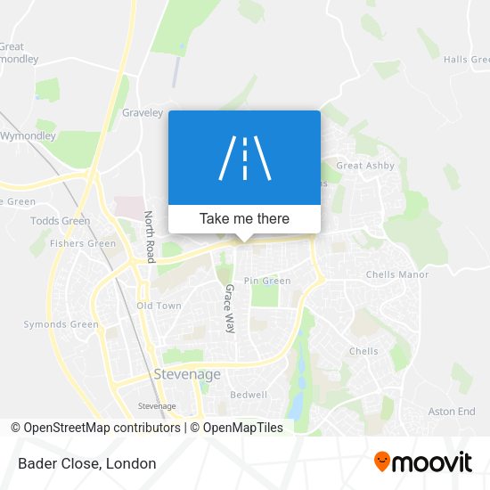 Bader Close map