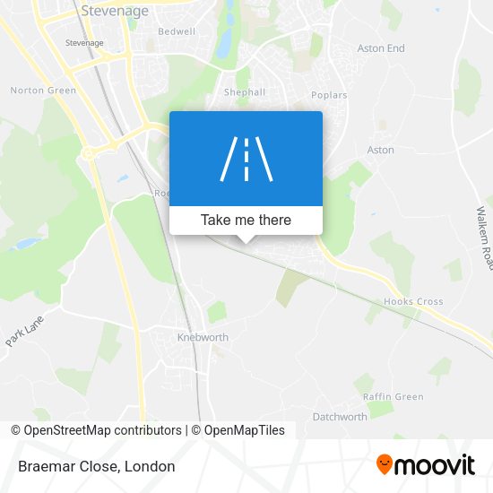Braemar Close map
