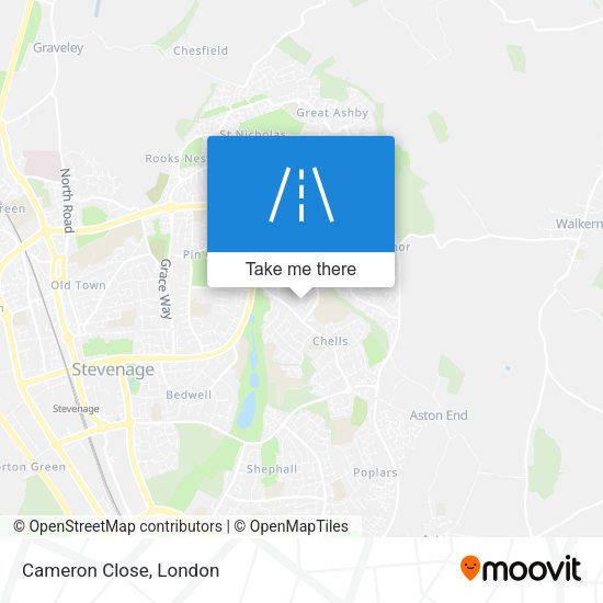 Cameron Close map