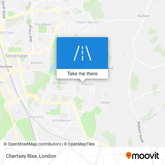 Chertsey Rise map