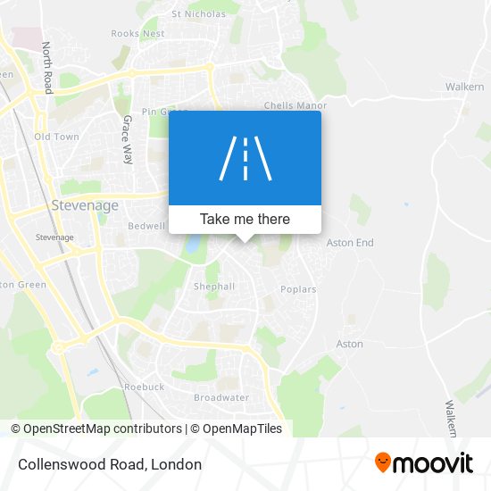 Collenswood Road map