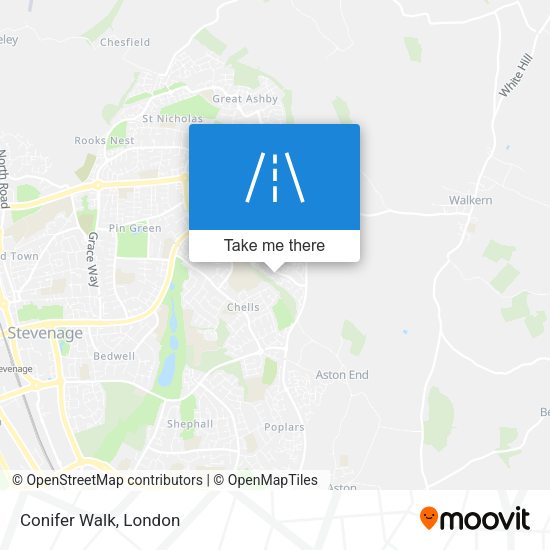 Conifer Walk map
