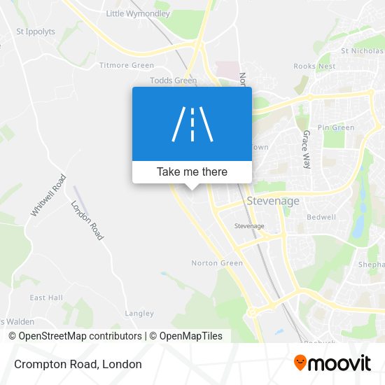 Crompton Road map