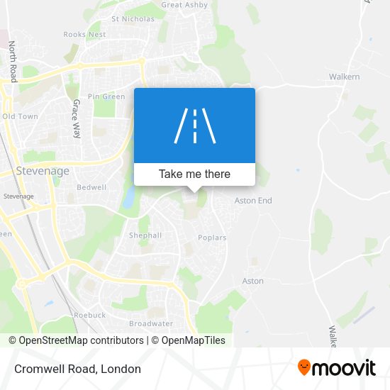 Cromwell Road map