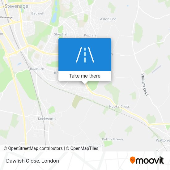 Dawlish Close map