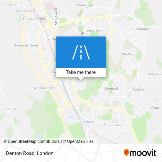Denton Road map