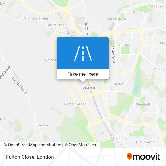 Fulton Close map