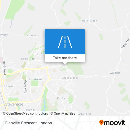 Glanville Crescent map