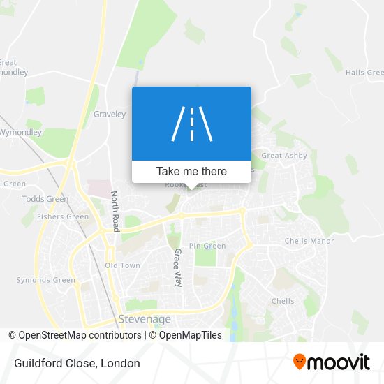 Guildford Close map