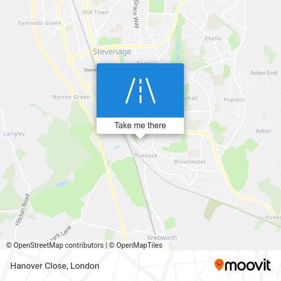 Hanover Close map