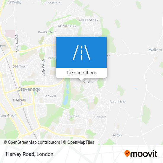 Harvey Road map
