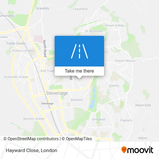 Hayward Close map