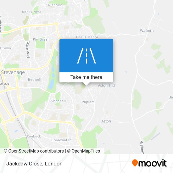 Jackdaw Close map