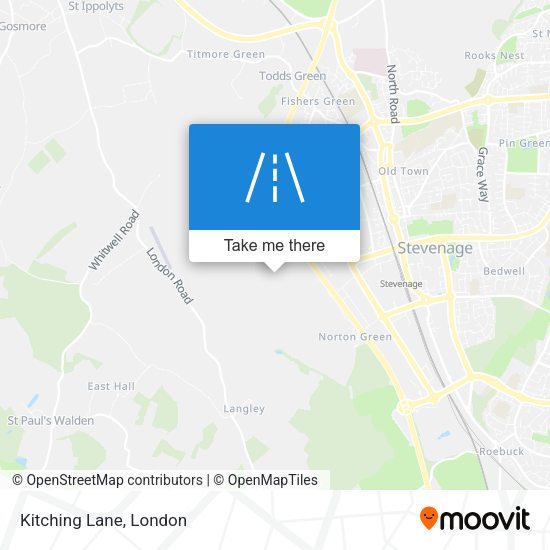 Kitching Lane map