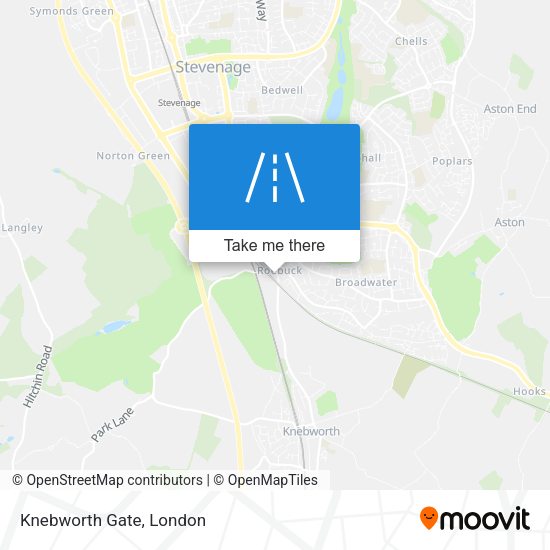 Knebworth Gate map