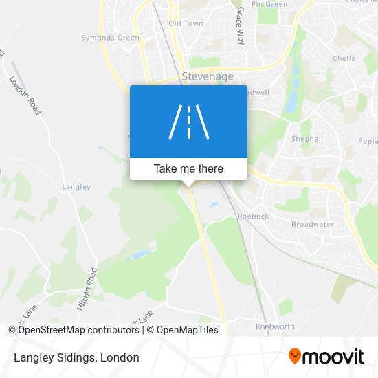 Langley Sidings map