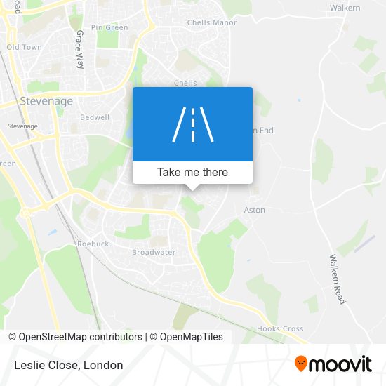 Leslie Close map
