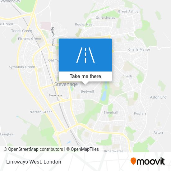 Linkways West map