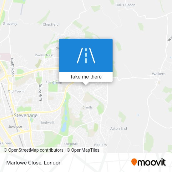 Marlowe Close map