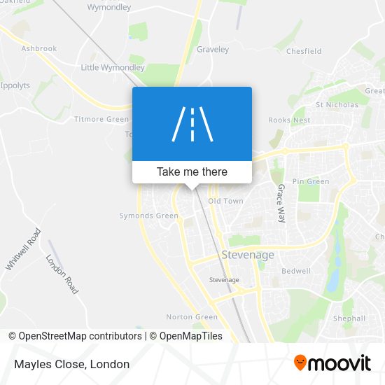 Mayles Close map