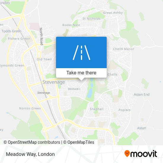 Meadow Way map