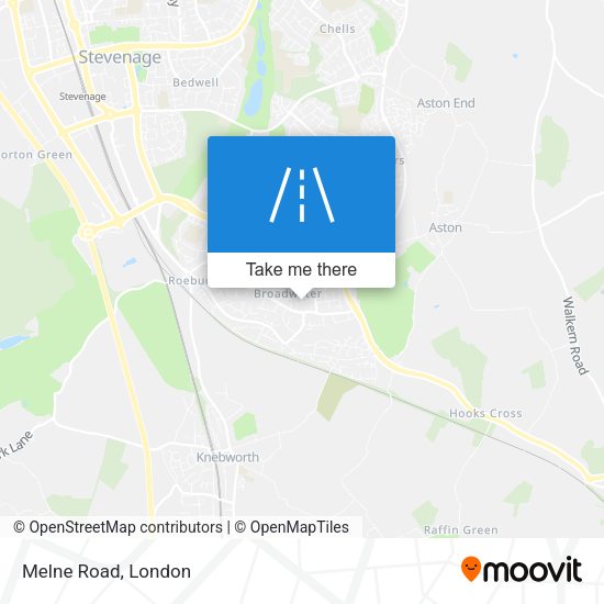 Melne Road map