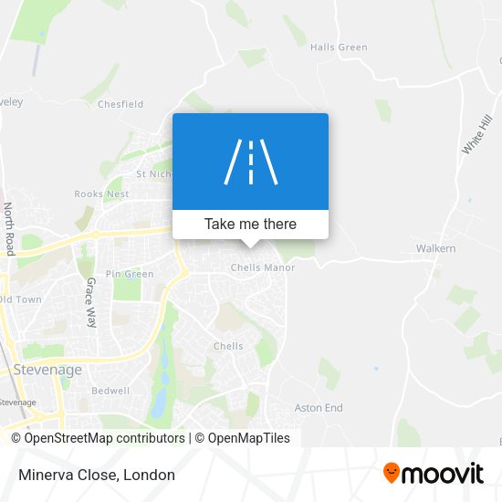 Minerva Close map
