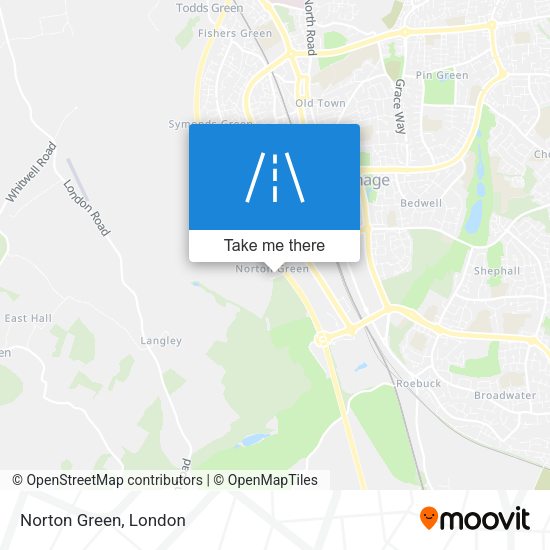 How to get to Norton Green in Stevenage by Train, Bus or Tube?