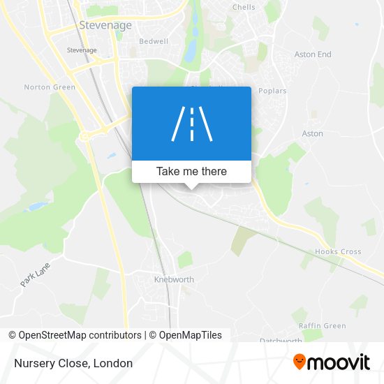 Nursery Close map