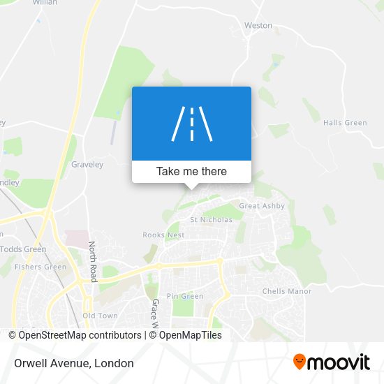 Orwell Avenue map