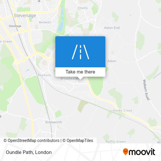 Oundle Path map