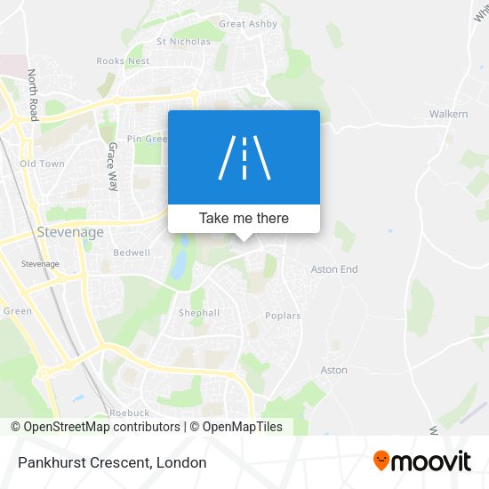 Pankhurst Crescent map
