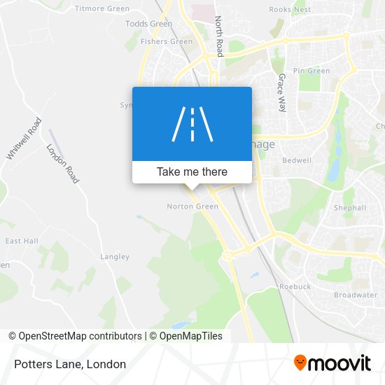 Potters Lane map