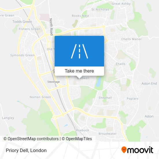 Priory Dell map